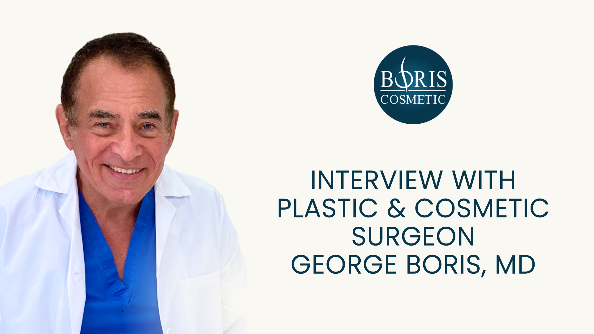 Interview with Plastic; Cosmetic Surgeon George Boris, MD